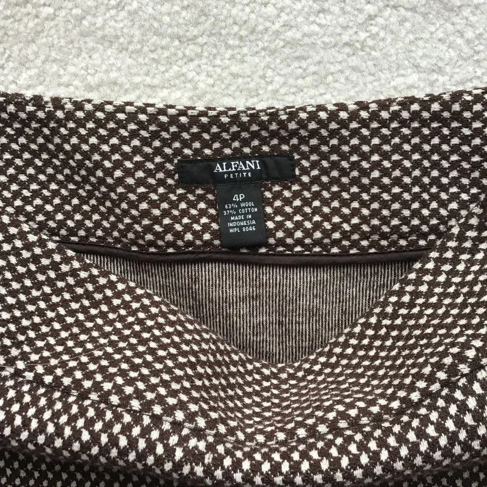 ALFANI PETITE WOOL SKIRT 4P